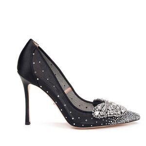 Badgley Mischka Collection - Quintana Crystal Embellished Pointed Toe Pump